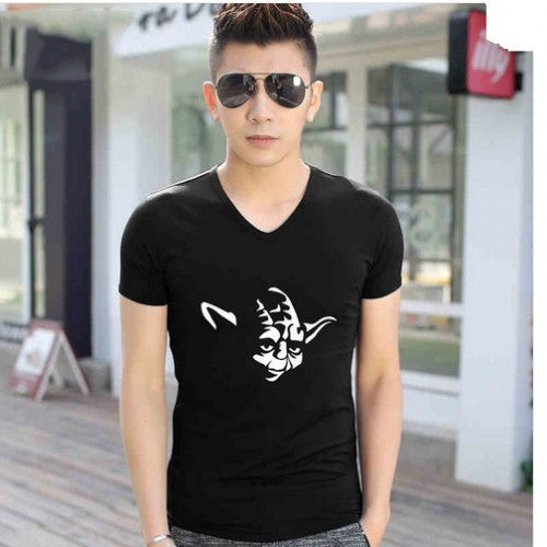 Yoda Men Cotton Casual V-Neck shirt