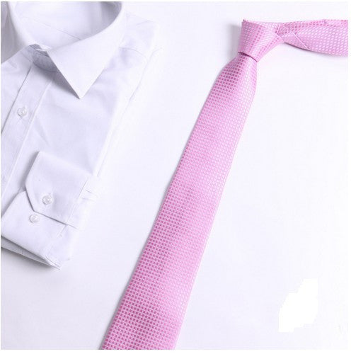 Classic Men Tie Stripe Dot Solid Grid